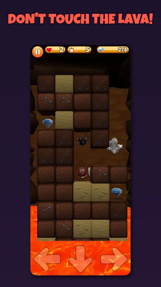 Digging Deep: don't touch the lava